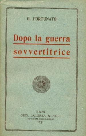 DOPO LA GUERRA SOVVERTITRICE